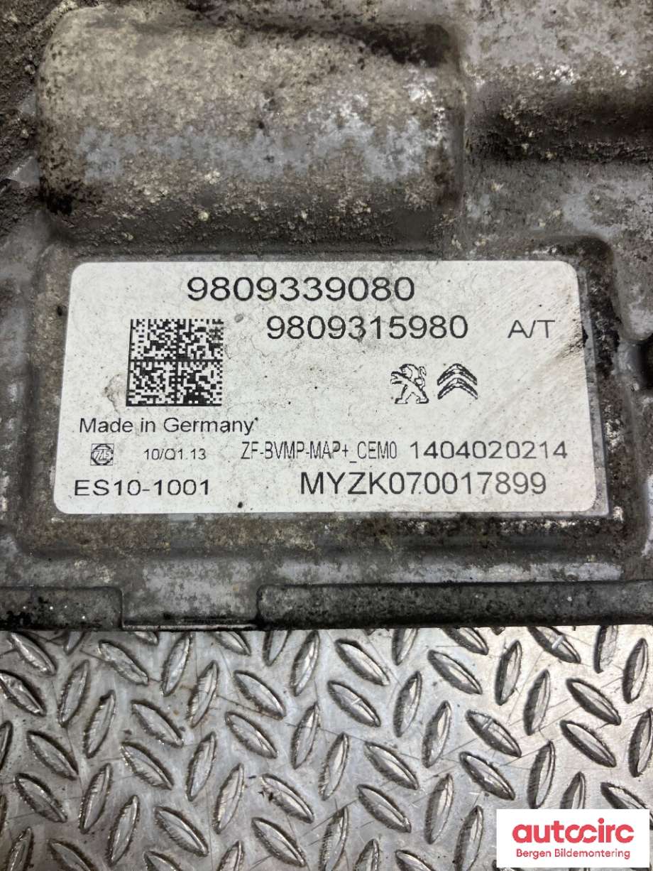 Styreenhet girkasse til Peugeot 208 2012-2019 (Type I)  (PEUGEOT|16 121 006 80|98 093 159 80|98 093 390 80)