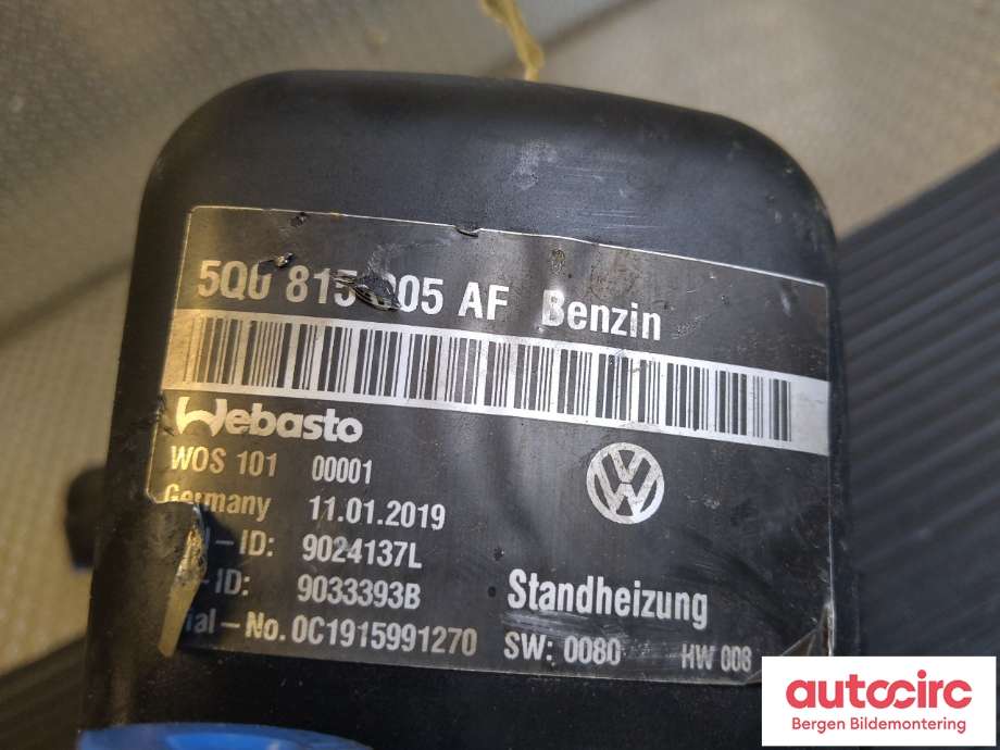 Bensinvarmer til VW T-Roc 2017-->>  (VOLKSWAGEN|2GA 054 965 A|)