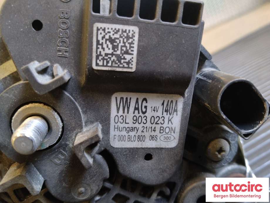 Dynamo til Škoda Octavia 2013-2016 (Type III, Fase 1)  (SKODA|04L 903 024 S|03L 903 023 K|)
