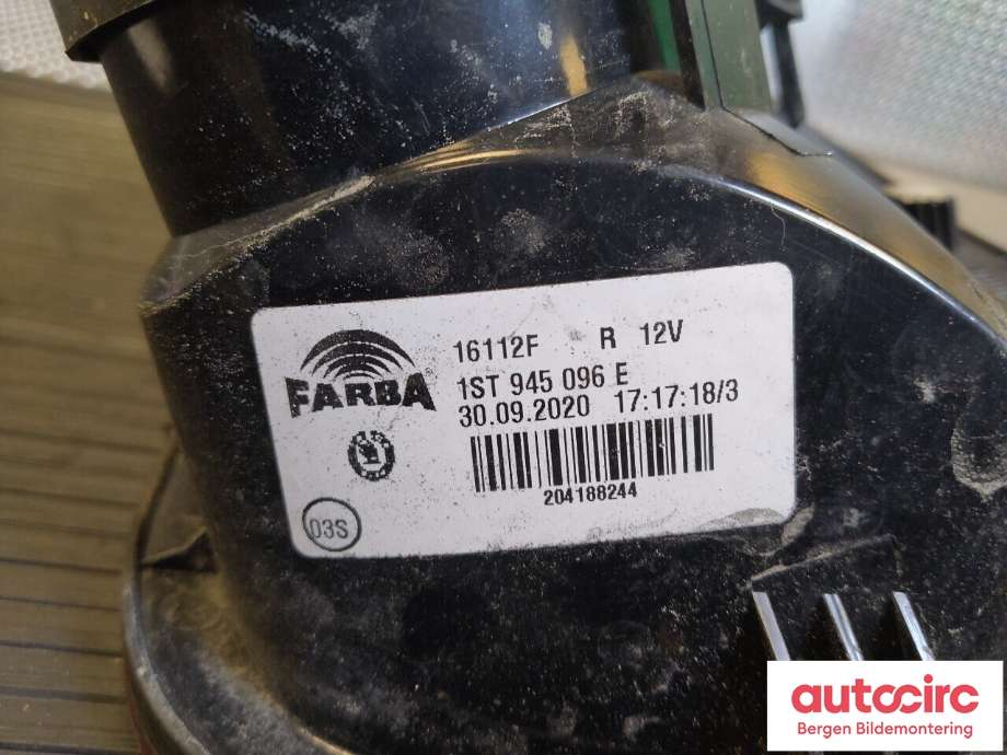 Baklykt høyre til Škoda Citigo-e 2019-->>  (SKODA|1ST 945 112 C|)