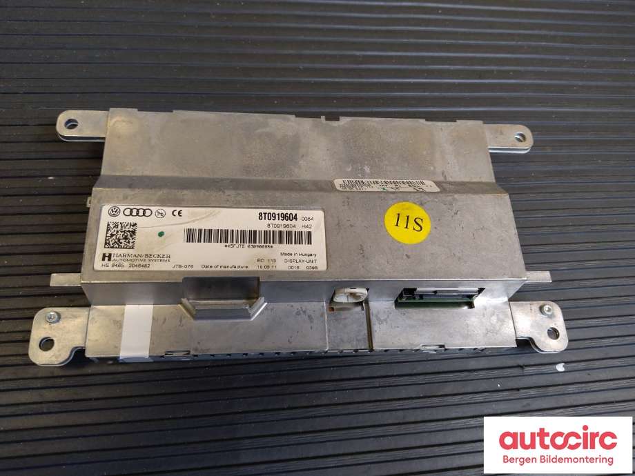 Instrument kjørecomputer til Audi A5 2007-2016 (Type I)  (AUDI|8T0 919 604 B|8T0 919 604|)