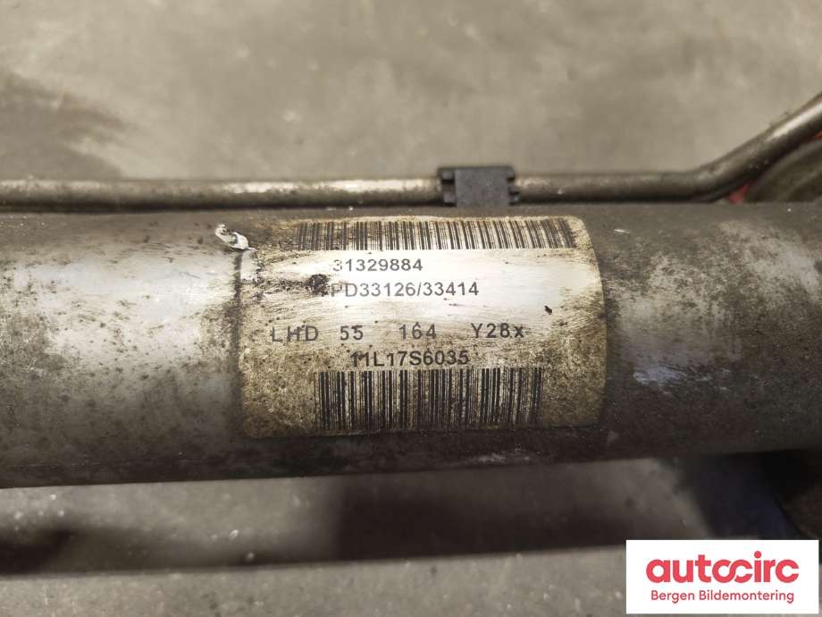 Tannstang til Volvo V70 2007-2013 (Type III, Fase 1)  (VOLVO|31329884|36001638|)