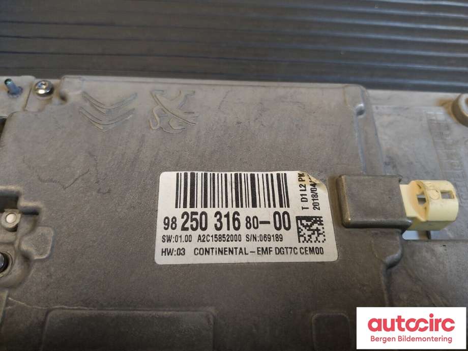 Instrument kjørecomputer til Peugeot Expert 2016-->> (Type III)  (PEUGEOT|98 316 658 80|98 250 316 80|)