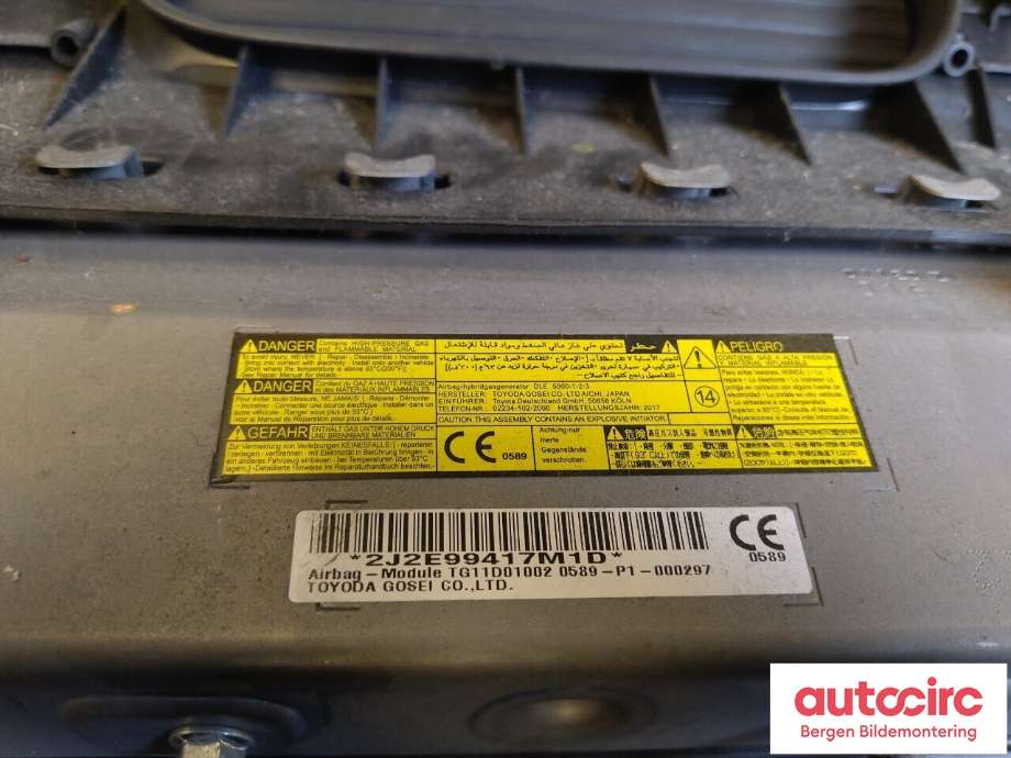 Airbag kne til Toyota Auris 2015-2019 (Type II, Fase 2)  (TOYOTA|7390002051C1|)