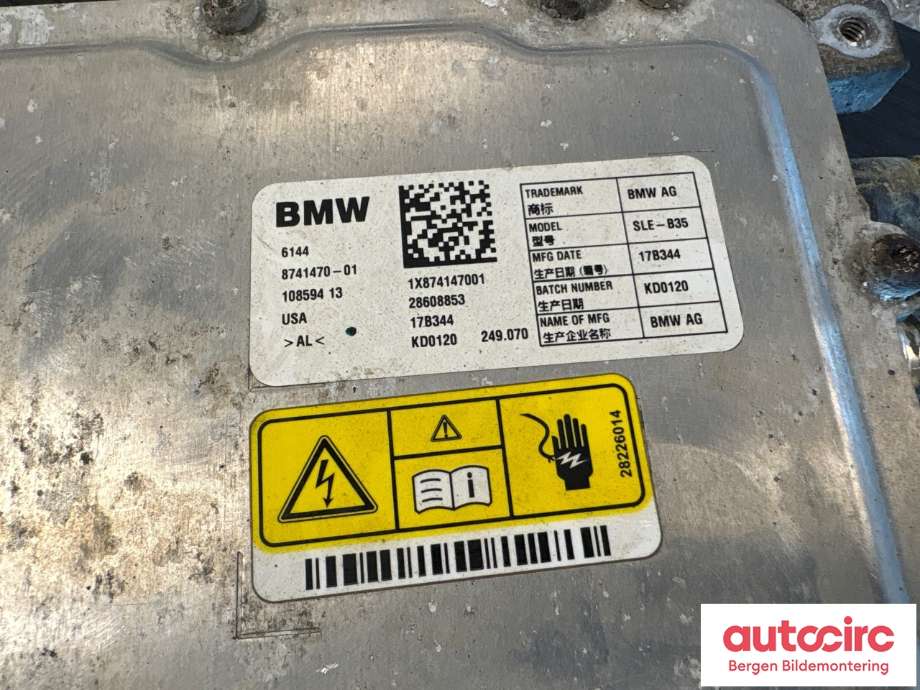 Batterilader (OBC - On Board Charger) til BMW 2-Serie 2014-2021 (F22/F23) (F22/F23) (BMW|12 52 8 605 510|61 44 8 741 470|)
