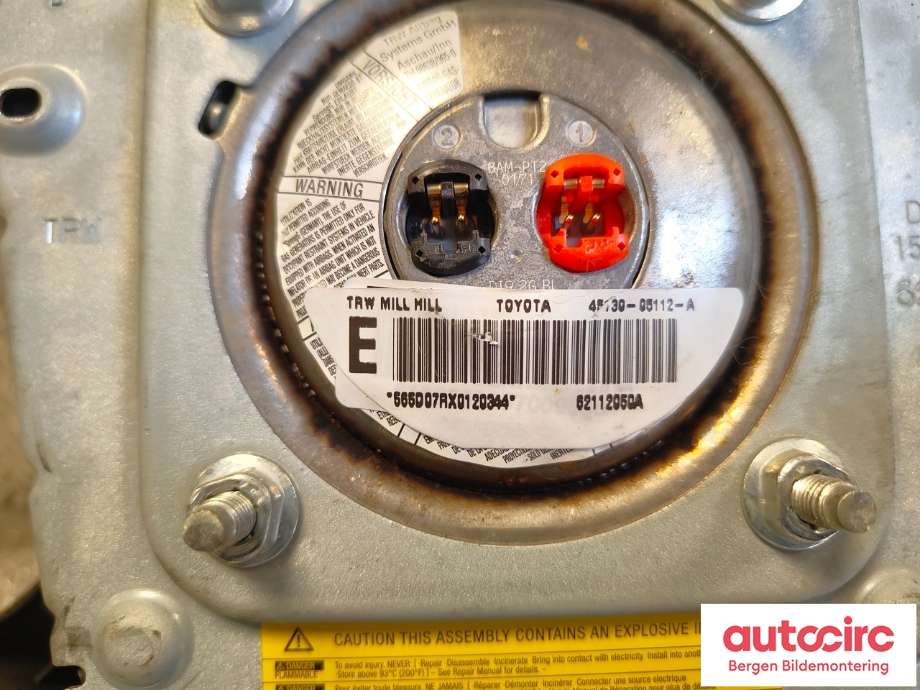 Airbag rattpute til Toyota Avensis 2003-2008 (Type II)  (TOYOTA|4513005112B0|)