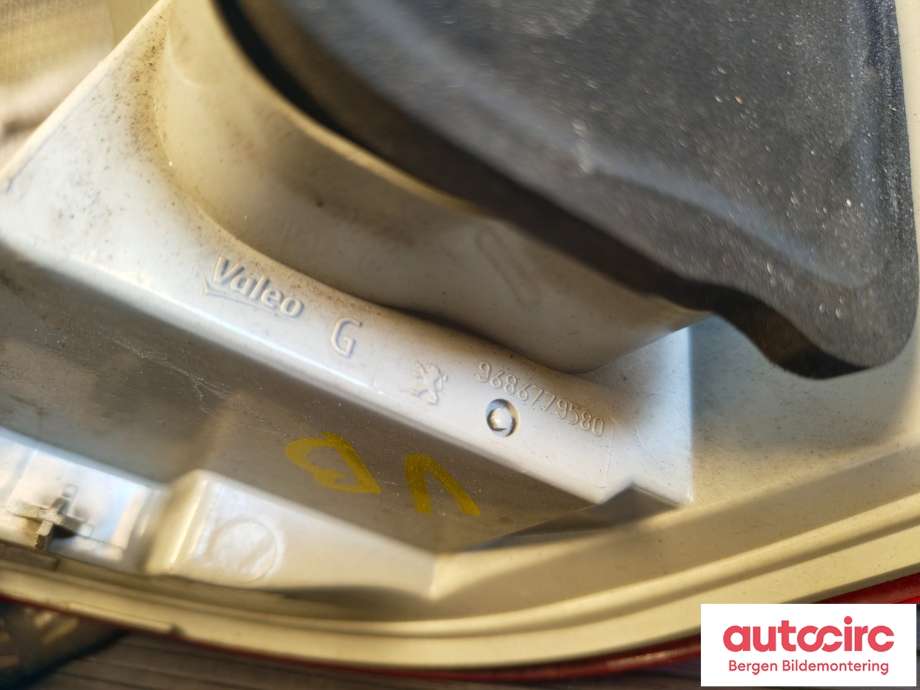 Baklykt venstre til Peugeot 508 2011-2014 (Type I, Fase 1) (PEUGEOT|6350 LY|)