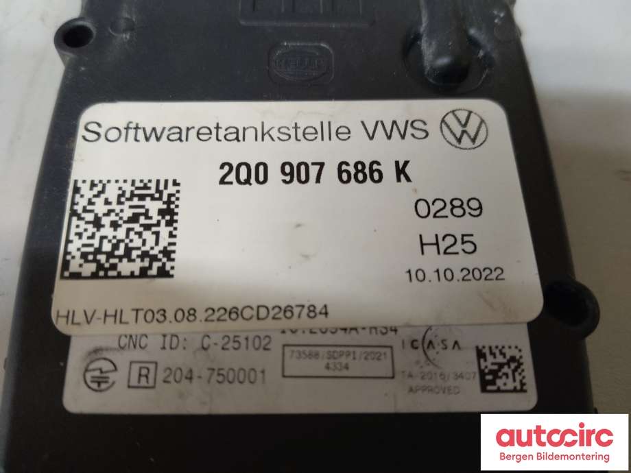 Sensor radar til VW ID.4 2020-->>  (VOLKSWAGEN|2Q0 907 686 K|)