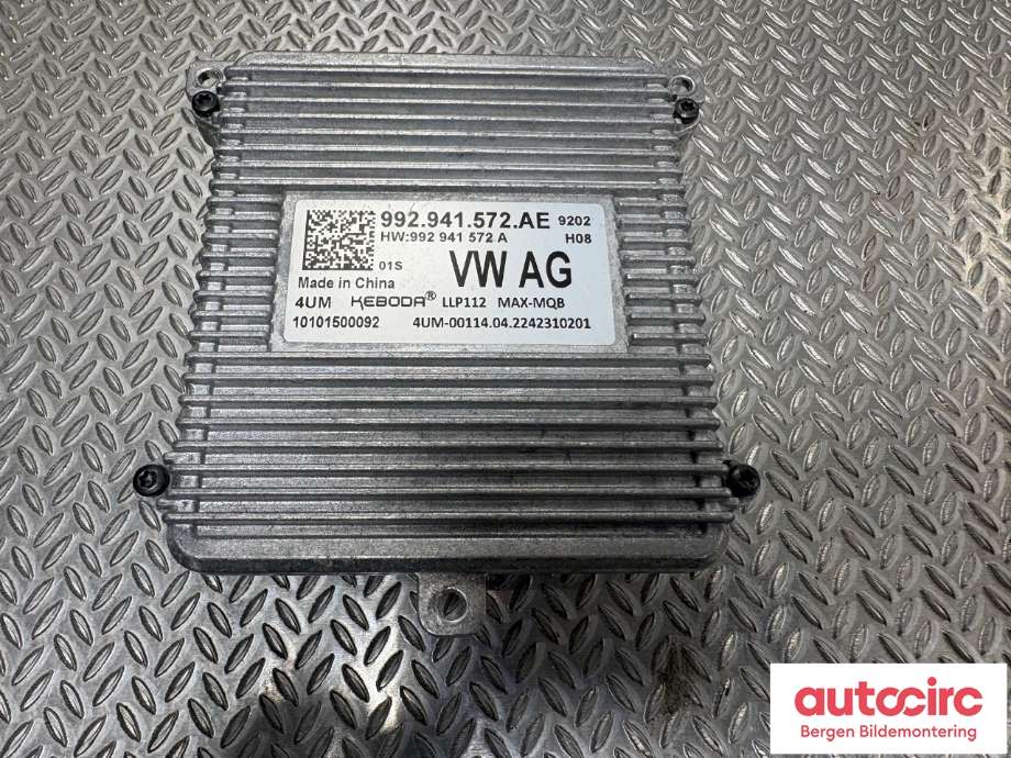 Styreenhet xenon/ballast til VW ID.4 2020-->> (VOLKSWAGEN|992 941 572 AE|)