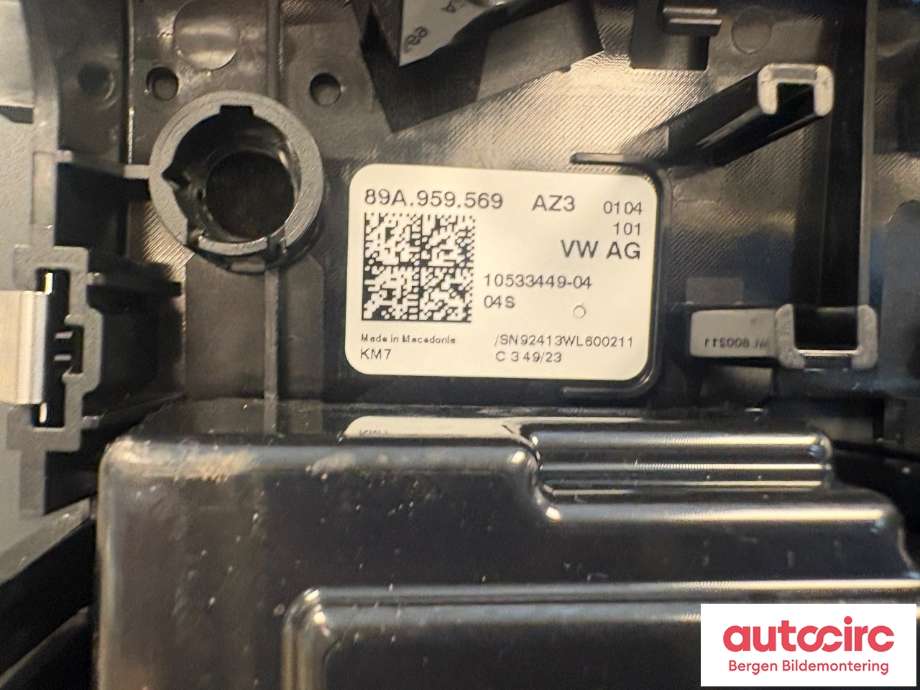 Tak konsoll til Audi Q4 e-tron 2021-->>  (AUDI|89A 959 569|)