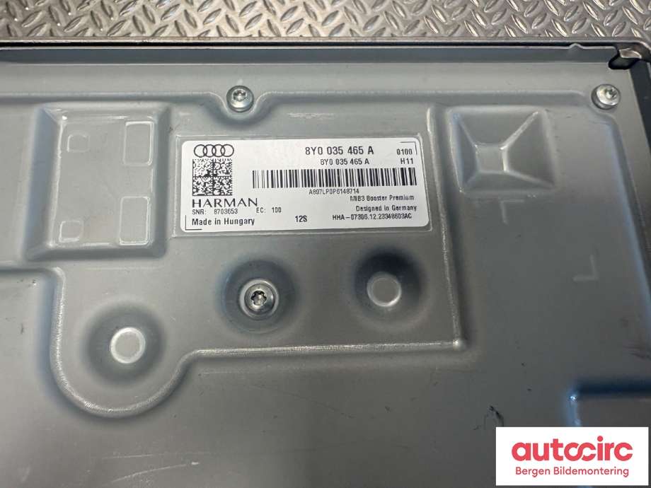 Bilstereo forsterker til Audi Q4 e-tron 2021-->>  (AUDI|8Y0 035 465 A|)