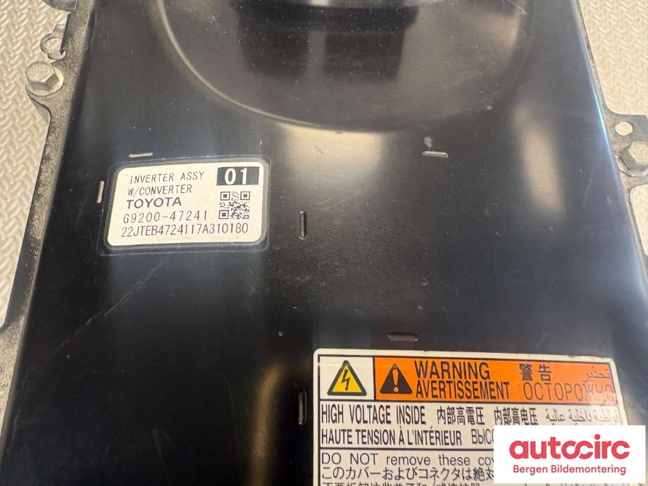 Inverter hybrid til Toyota C-HR 2016-->>  (TOYOTA|G920049136|G920049115|)