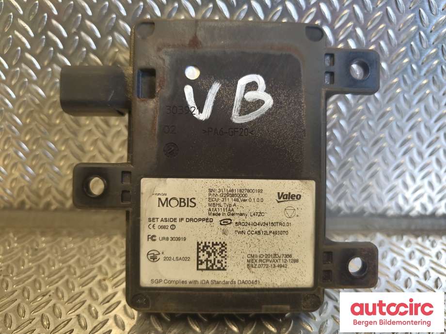 Sensor radar til Hyundai Ioniq Electric 2019-->> (Fase 2)  (HYUNDAI|95811G 2000|)