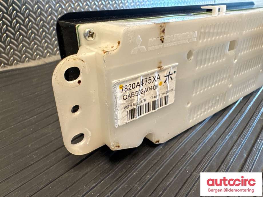 Varmeapparat betjening til Mitsubishi Outlander 2012-2015 (Type III, Fase 1)  (MITSUBISHI|7820A475XA|)