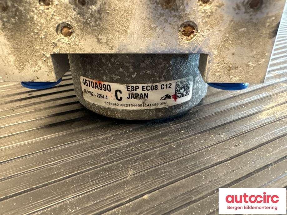 ABS sentral til Mitsubishi Outlander 2012-2015 (Type III, Fase 1)  (MITSUBISHI|4670A991|)