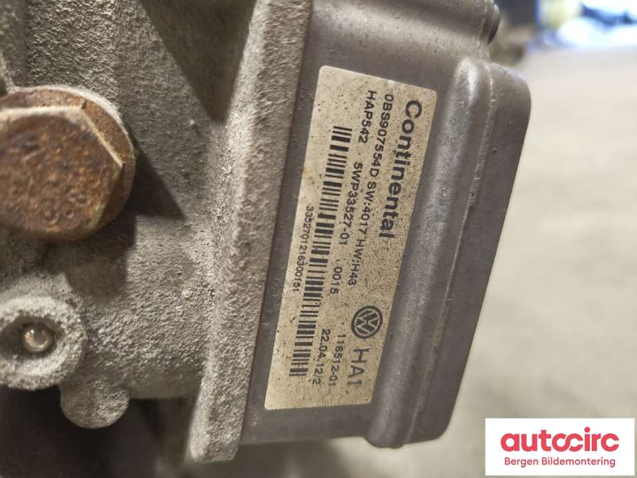 Kardang klokke bak til Audi Q3 2011-2014 (Type I, Fase 1)  (AUDI|0BS 525 010 C|0BS 525 010 H|)