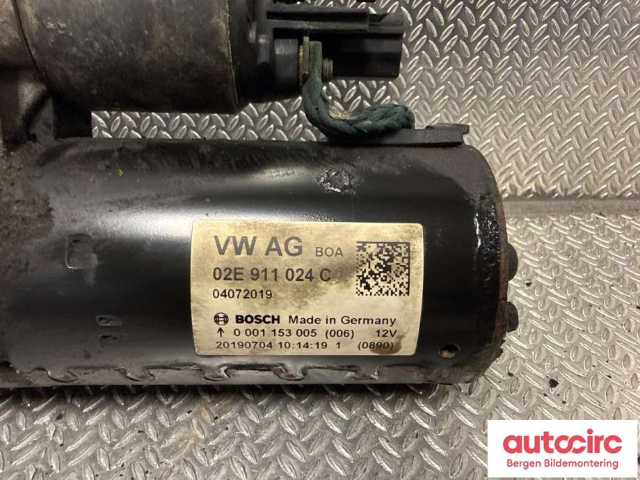 Starter diesel til VW Transporter / Caravelle 2019-->> (T6.1) (T6.1) (VOLKSWAGEN|02E 911 024 C|)