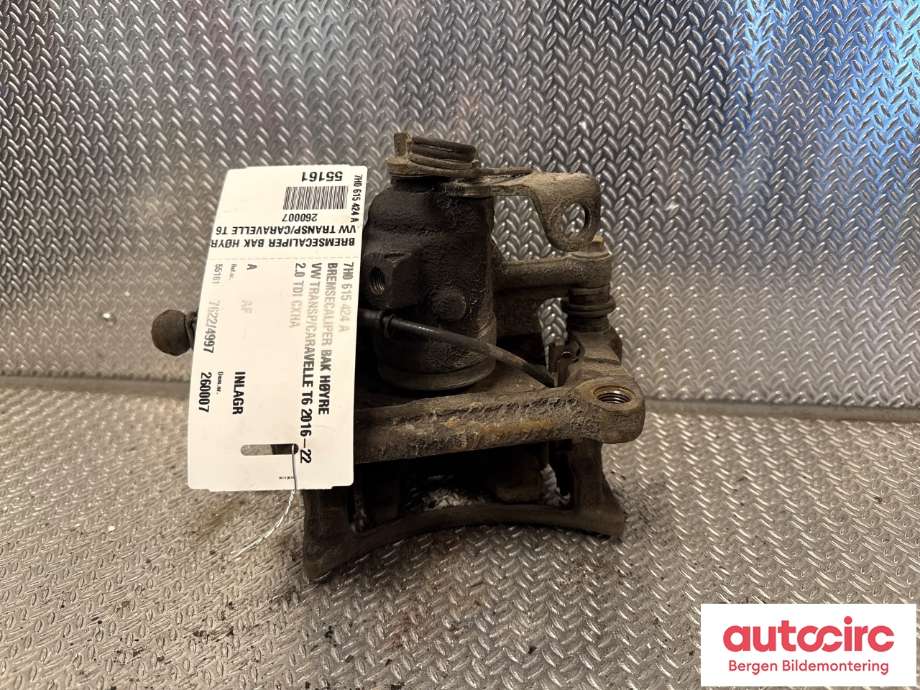 Bremsecaliper høyre bak til VW Transporter / Caravelle 2015-2019 (T6) (T6) (VOLKSWAGEN|7H0 615 424 A|)