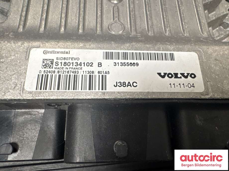 Styreenhet motor til Volvo V70 2007-2013 (Type III, Fase 1)  (VOLVO|36001832|31355669|)