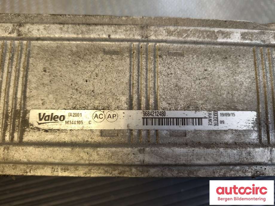 Intercooler til Peugeot Partner 2008-2015 (Type II, Fase 1)  (PEUGEOT|0384 N9|)