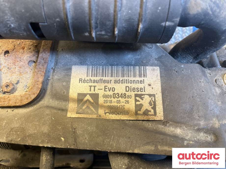 Dieselvarmer til Peugeot Expert 2016-->> (Type III)  (PEUGEOT|98 090 348 80|98 090 347 80|)