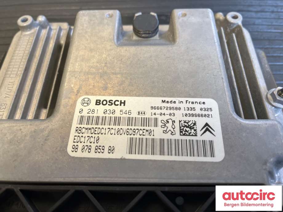 Styreenhet motor til Citroën Berlingo 2015-2019 (Type II, Fase 2) (CITROEN|16 068 740 80||0 281 030 546)