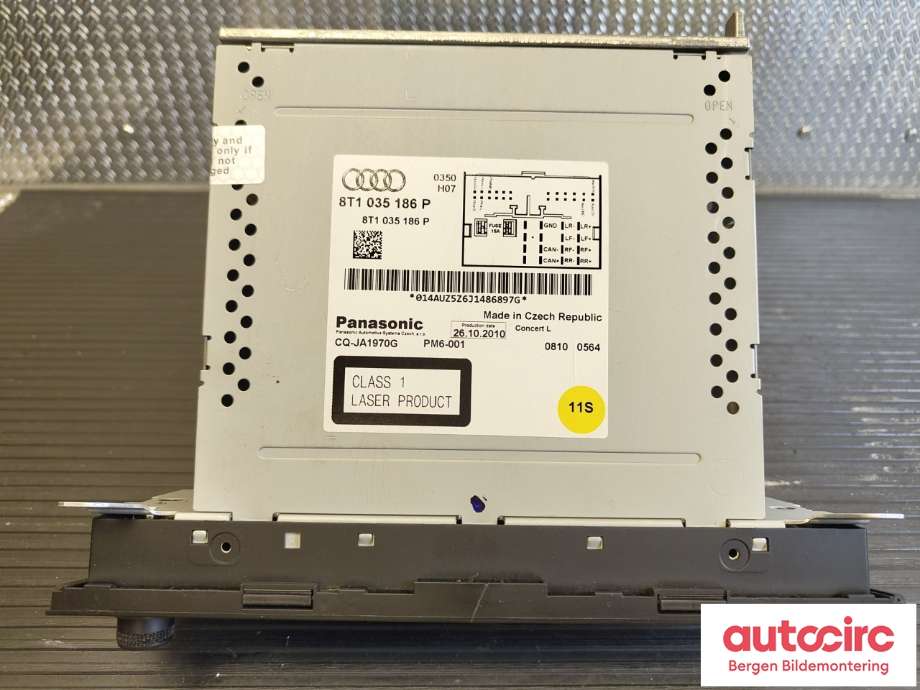 Bilstereo til Audi Q5 2008-2012 (Type I, Fase 1)  (AUDI|8T1 057 186 P|)