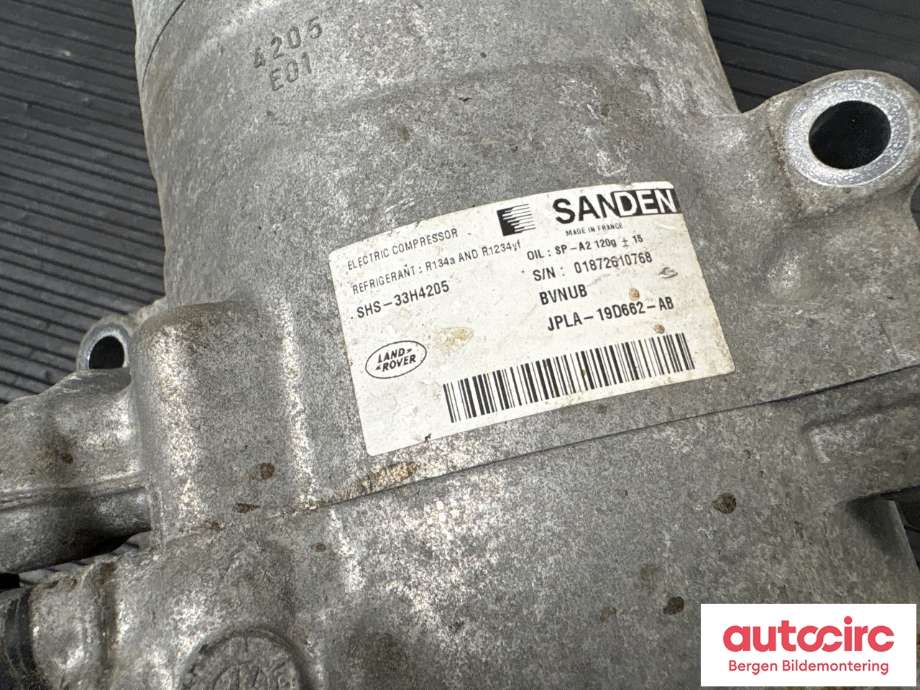 Aircondition kompressor til Land Rover Range Rover 2013-->> (Type IV) (LAND-ROVER|N8E219D662AB|LR101272|LR172658)
