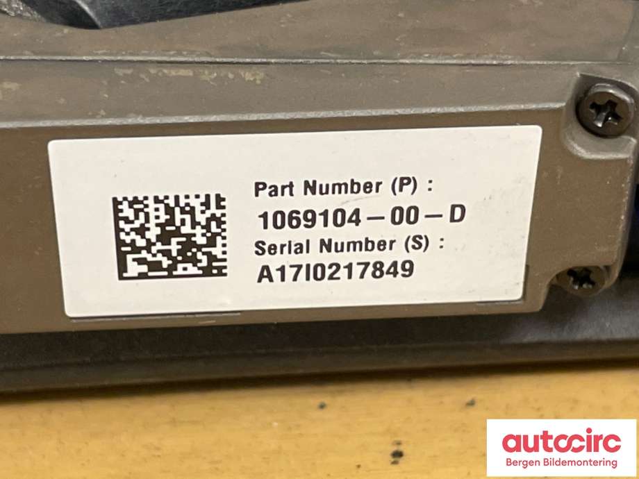 Kamera til Tesla Model X 2016-->>  (TESLA|1069104-SL-D||1069104-00-D)