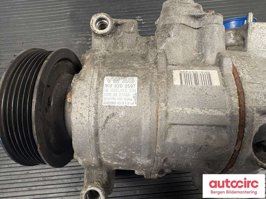 Aircondition kompressor til Škoda Octavia 2009-2013 (Type II, Fase 2)  (SKODA|1K0 820 859 T|1K0 820 859 TX|)