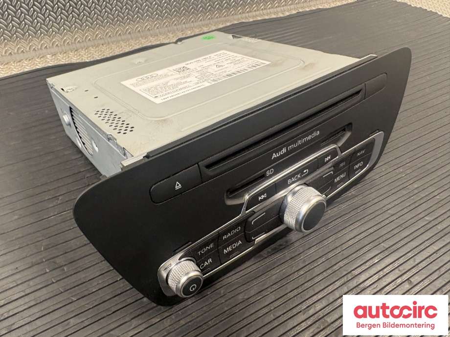 Bilstereo til Audi Q3 2011-2014 (Type I, Fase 1)  (AUDI|8U0 035 182 GX|8U0 035 182 G|)