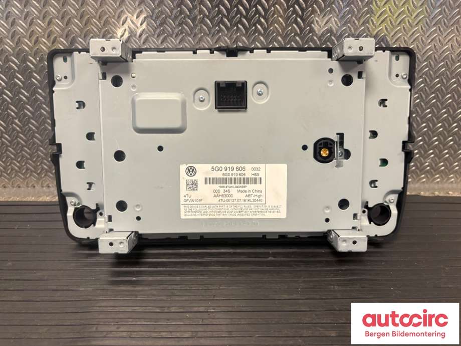 Instrument kjørecomputer til VW e-Golf 2017-2020 (Fase 2)  (VOLKSWAGEN|5G0 919 606|)