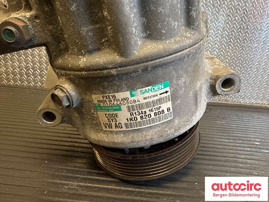 Aircondition kompressor til Škoda Superb 2008-2015 (Type II)  (SKODA|1K0 820 808 F|1K0 820 859 QX|)