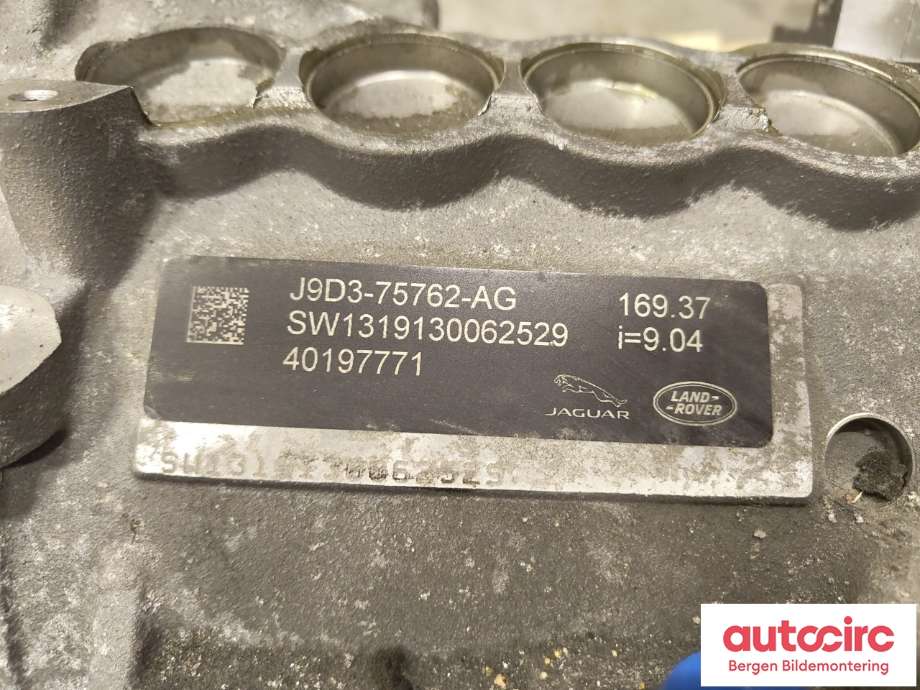 Motor elbil foran til Jaguar I-PACE 2018-->>  (JAGUAR|T4K9604|J9D375762AG|T4K20798)