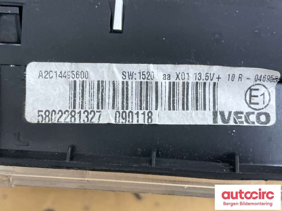 Speedometer til Iveco Daily 2014-->> (Type VI)  (IVECO|5802270311)