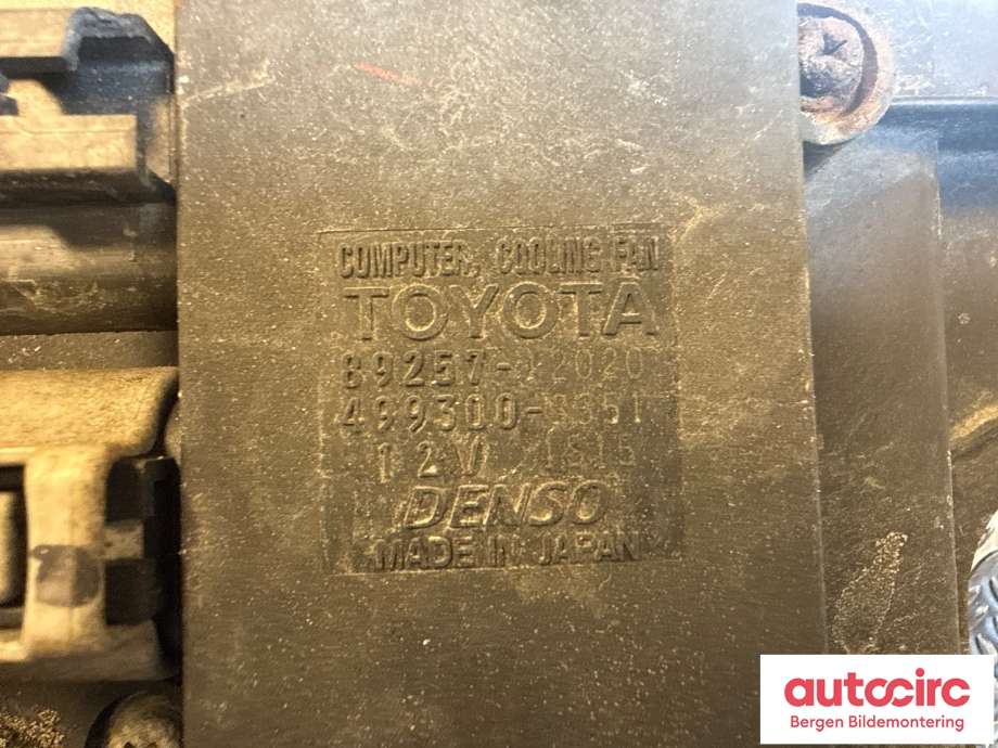 Kjølevifte til Toyota Yaris 2014-2020 (Type III, Fase 2)  (TOYOTA|163610M100|167110M100|)