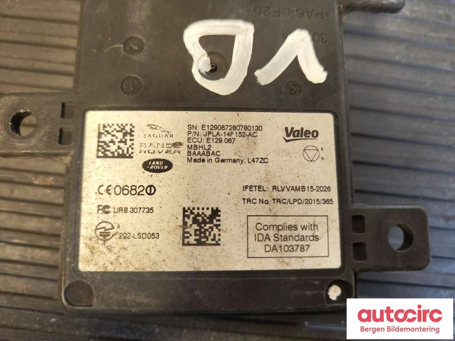 Sensor radar til Land Rover Range Rover 2013-->> (Type IV) (LAND-ROVER|LR099120|JK5214D453AE|)