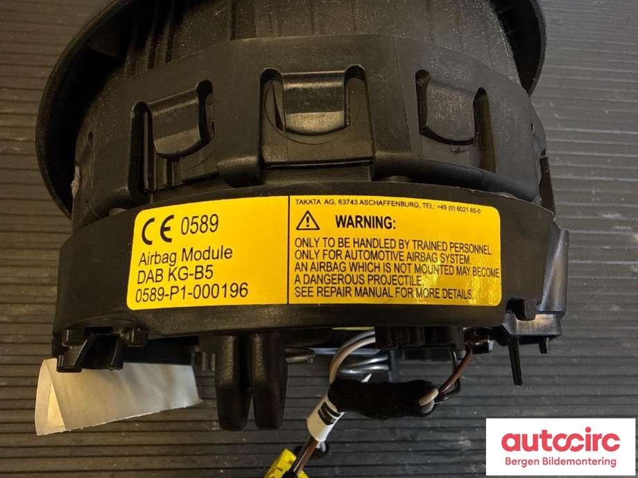 Airbag rattpute til VW E-Up 2013-2019  (VOLKSWAGEN|1S0 880 201 J|)