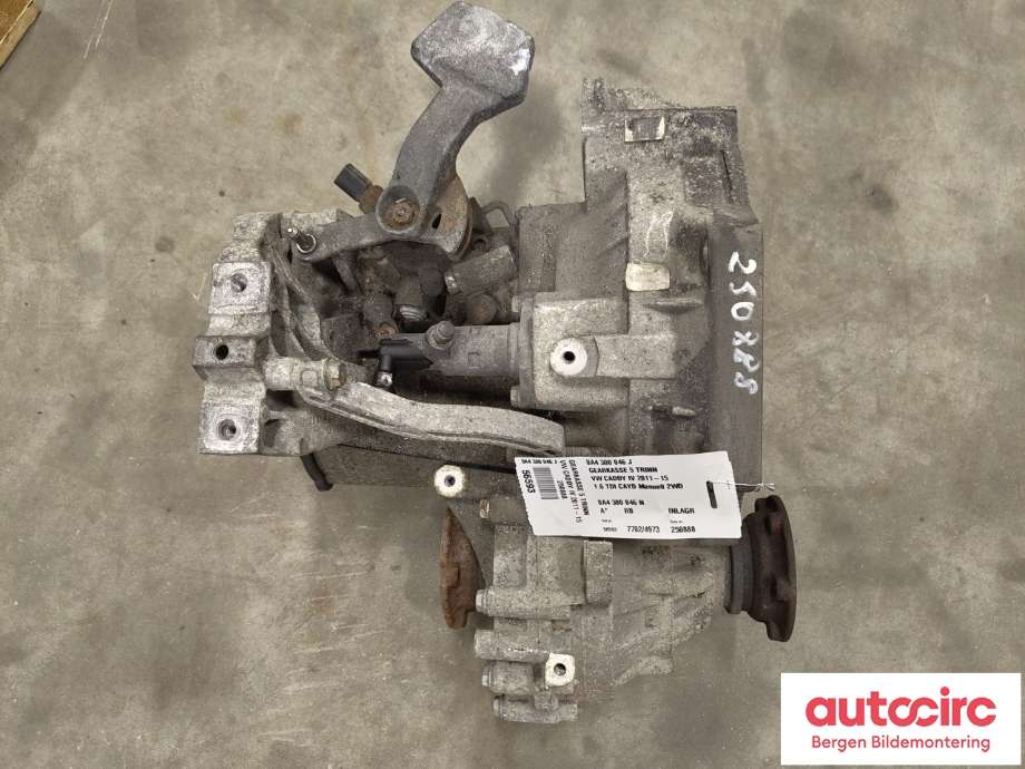 Girkasse manuell til VW Caddy 2010-2015 (Type III, Fase 2)  (VOLKSWAGEN|0A4 300 046 J|0A4 300 046 N|)