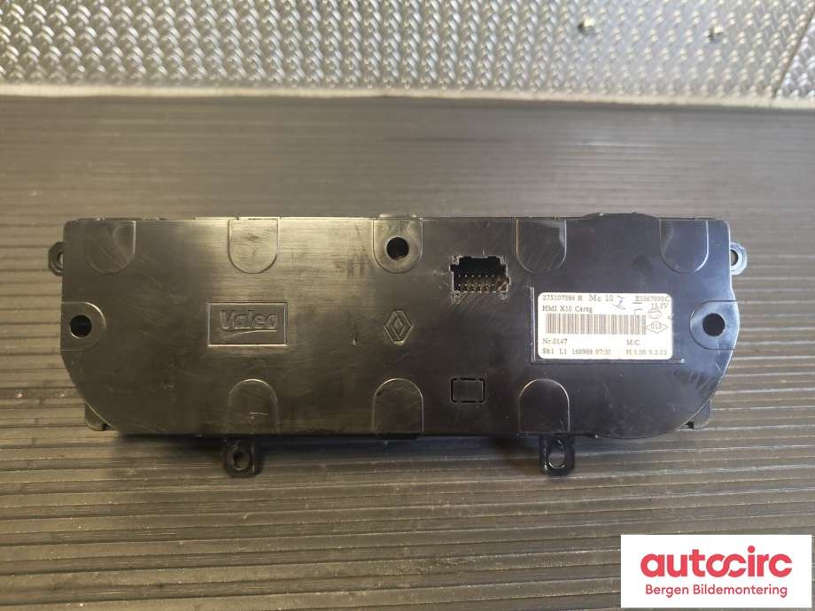 Varmeapparat betjening til Renault Zoe 2013-2019 (Fase 1)  (RENAULT|275107386R|)
