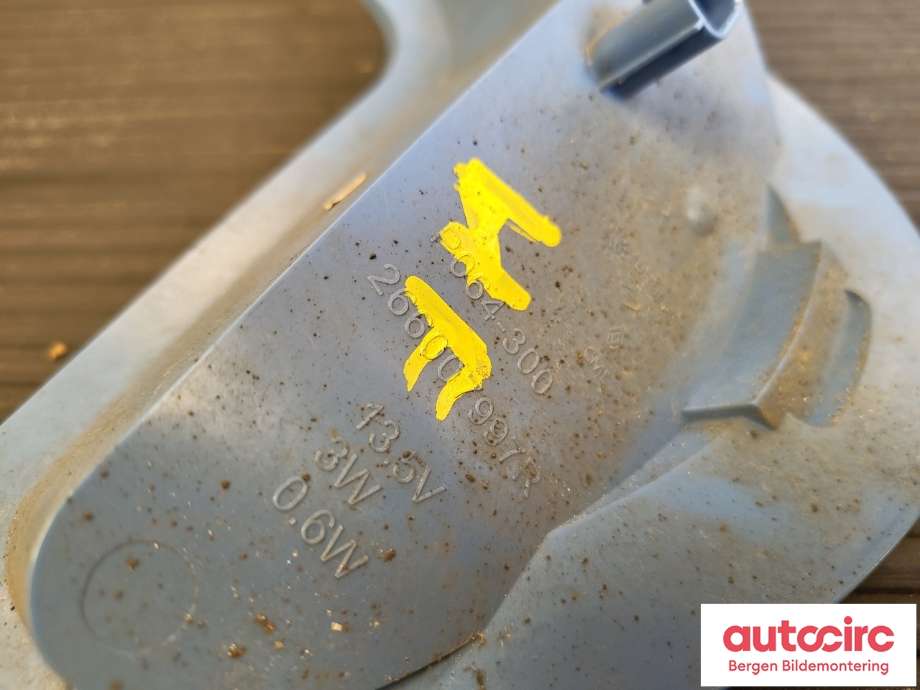 Tåkelykt høyre foran til Renault Zoe 2013-2019 (Fase 1) (RENAULT|266007997R|)