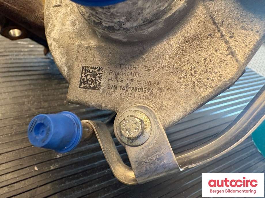 Turbo til Renault Clio 2012-2016 (Type IV, Fase 1)  (RENAULT|144108035R|)