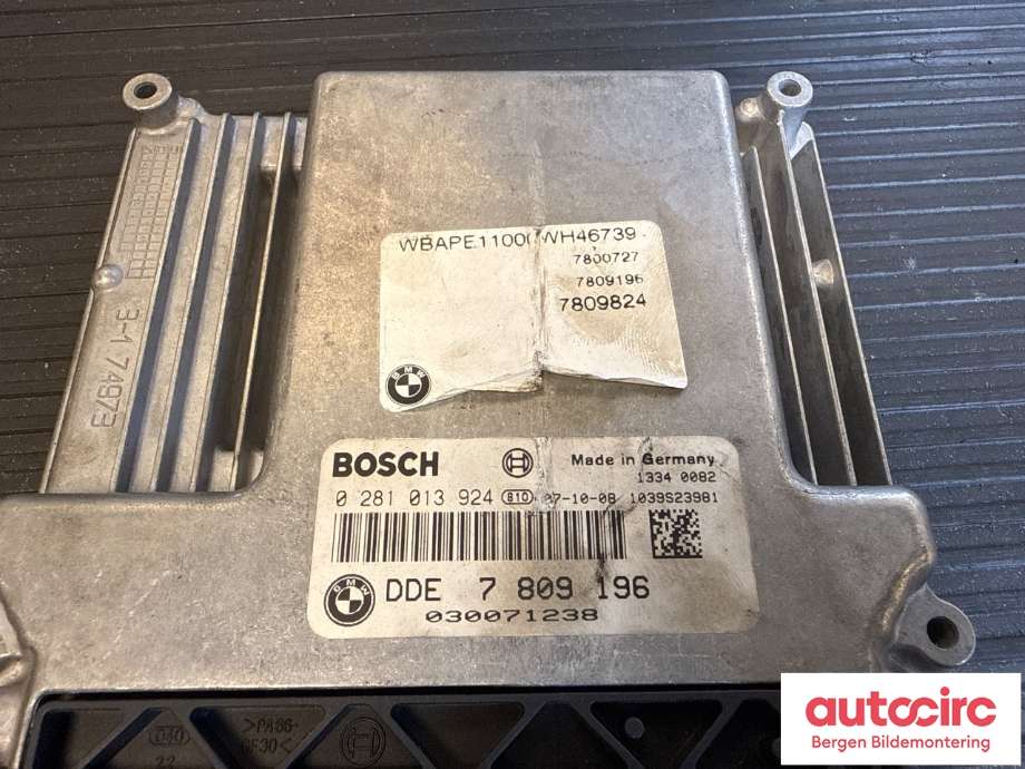 Styreenhet motor til BMW X3 2007-2010 (Fase 2) (E83) (E83) (BMW|13 61 8 506 356|)