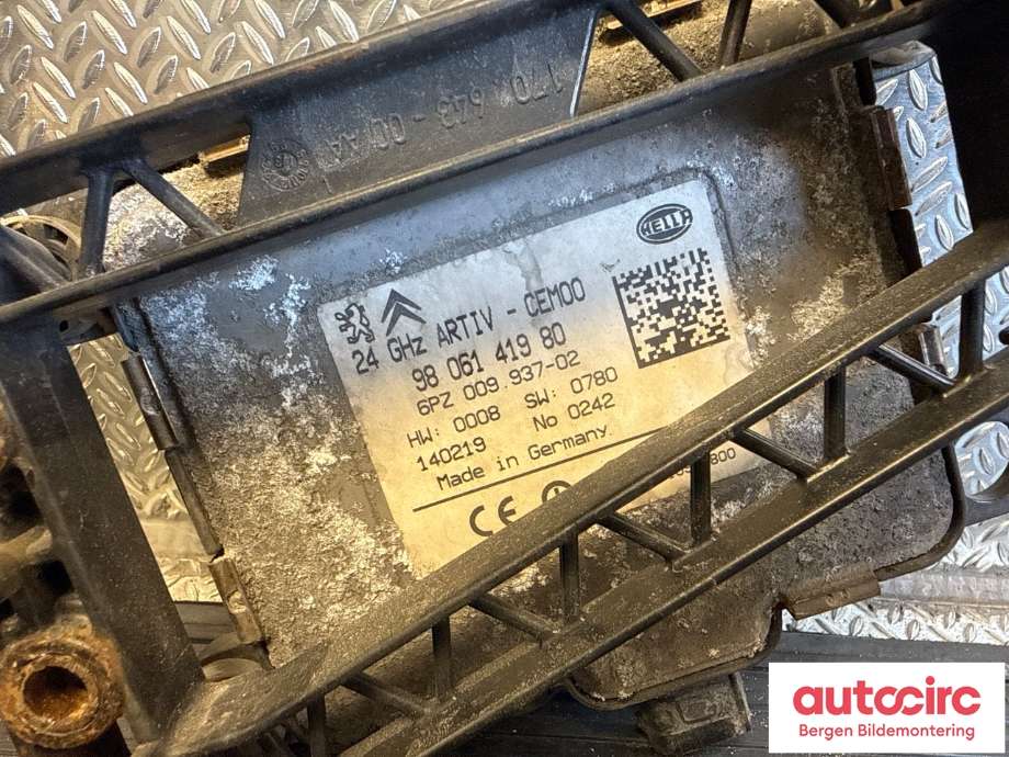 Sensor radar til Peugeot 5008 2010-2017 (Type I)  (PEUGEOT|16 111 751 80|6590 PG|)