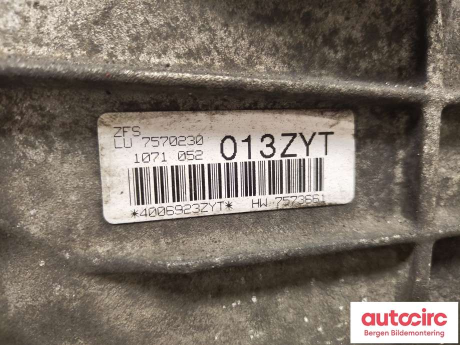 Girkasse automat til BMW X3 2007-2010 (Fase 2) (E83) (E83) (BMW|24 00 7 570 231||GA6HP19Z)