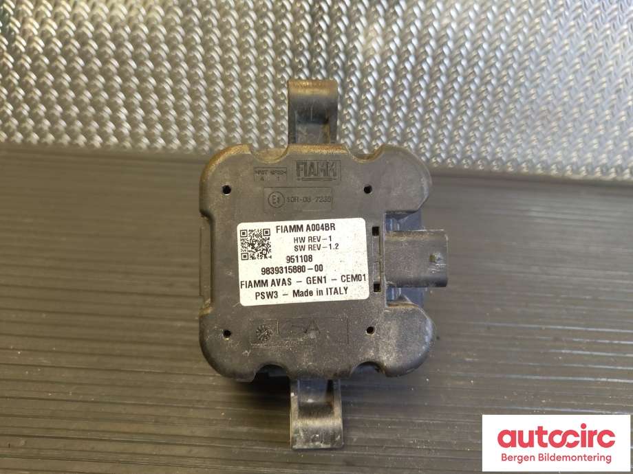 Høyttaler motorlyd, AVAS (Acoustic Vehicle Alerting System) til Opel Vivaro C 2020-->> (OPEL|98 393 158 80|)