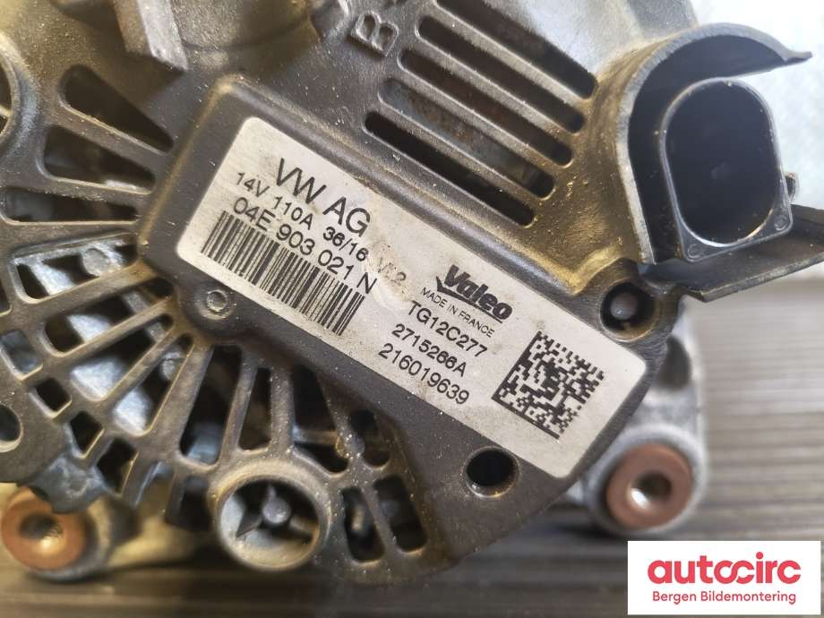Dynamo til Škoda Fabia 2014-2021 (Type III)  (SKODA|04E 903 021 M|)
