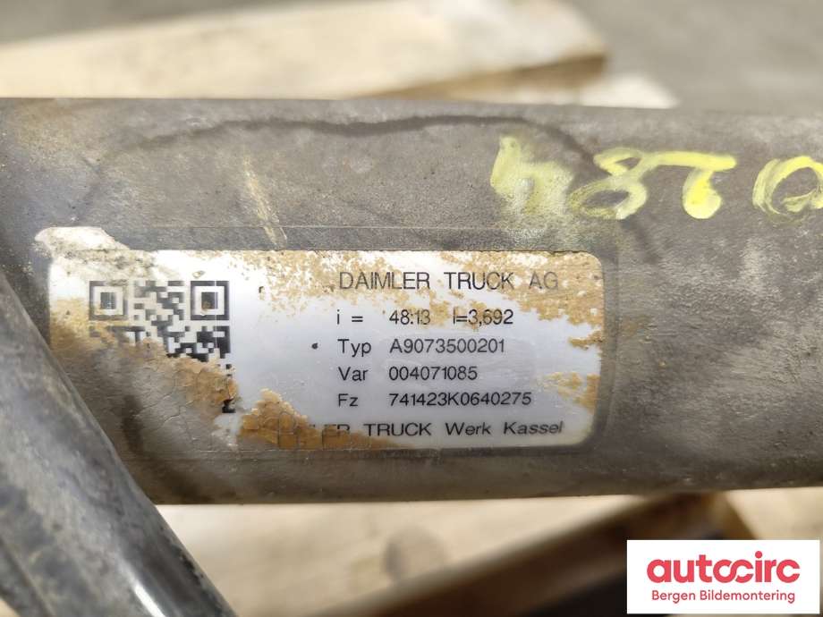 Bakaksel til Mercedes Sprinter 2018-->> (907/910) (907/910) (MERCEDES||A 907 350 02 01)