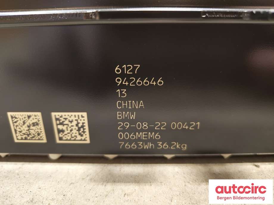 Batteripakke-modul elbil til BMW iX3 2021-->>  (61 27 9 426 646|61 27 8 887 365|)