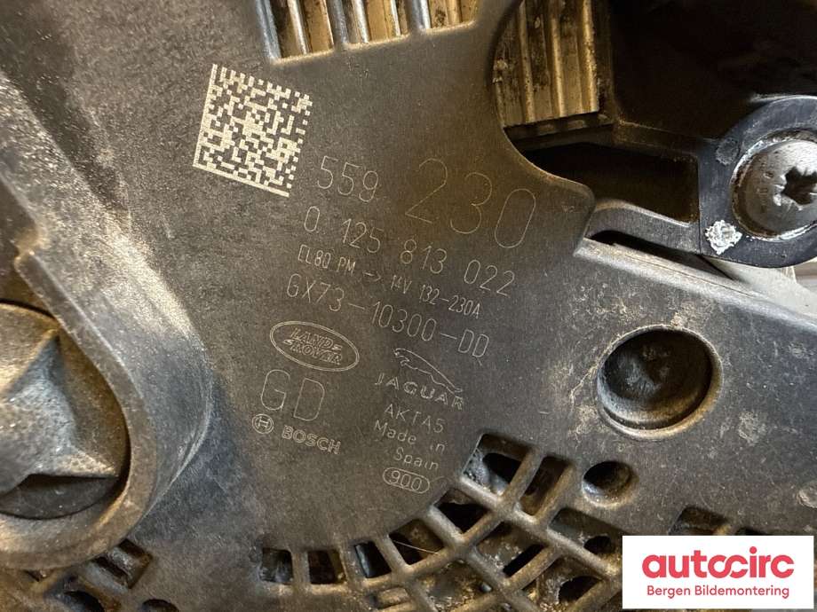 Dynamo til Land Rover Range Rover, Evoque 2011-2019 (Type I)  (LAND-ROVER|GX7310300DF|LR079256|LR105985)